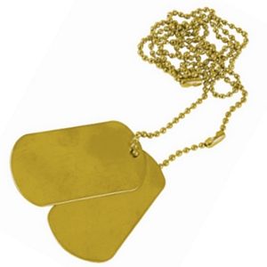 Dog Tags Gold
