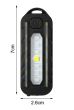  Police LED Red Blue Shoulder Light with Clip and USB Charging Lead