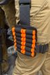 UKOM Black Elastic/Webbing Leg Strap (38mm)