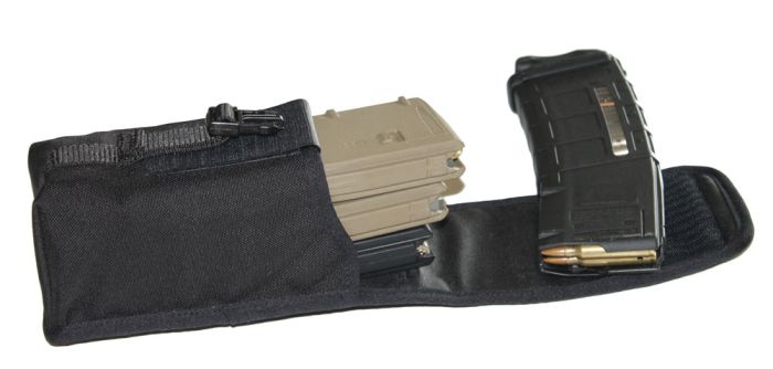 UKOM Black - Triple 30 Round 5.56mm Magazine PLCE Ammo Pouch