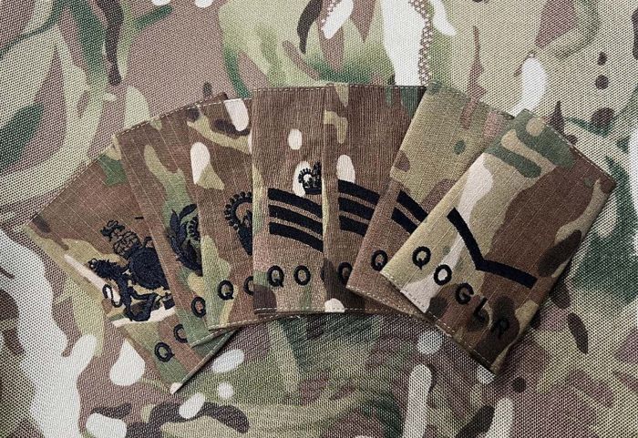 Multicam / MTP Rank Slide Epaulette - QUEEN'S OWN GURKHA LOGISTIC REGIMENT (All Ranks)