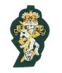 REME Commando Green Wire Embroided Officers Cap / Beret Badge (Green)