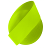 100mm / 4" Hook - Fluorescent / Hi Vis Yellow