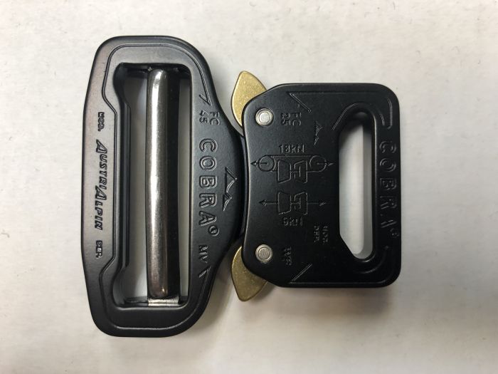 AustriAlpin 45mm to 25mm Hybrid Black Cobra Buckle