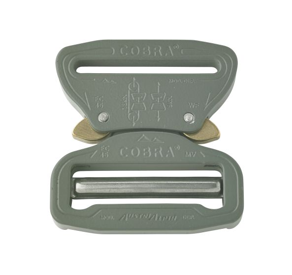 AustriAlpin 45mm 1.75" Foliage Green Cobra Buckle - Male Adjustable Female Fixed FY45FVF
