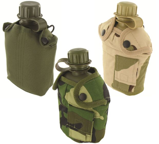 US G.I Plastic Water Bottle and Covers 