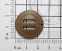 Duraflex Coyote Brown 498 Two Slot Button (25mm - 1")