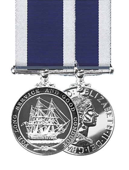 Official LS&GCM Royal Navy Long Service & Good Conduct Miniature Medal + Ribbon