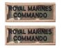 Pair Multicam / MTP Royal Marines Commando Rectangle Flash (VELCRO® Brand Hook Backed)