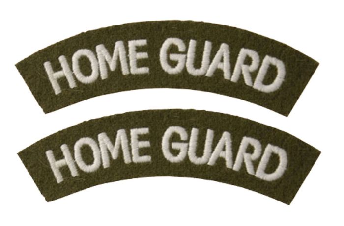 Home Guard Shoulder Titles (pair) Dads Army