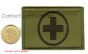 Olive Green Velcro Ubacs Medics Cross Patch
