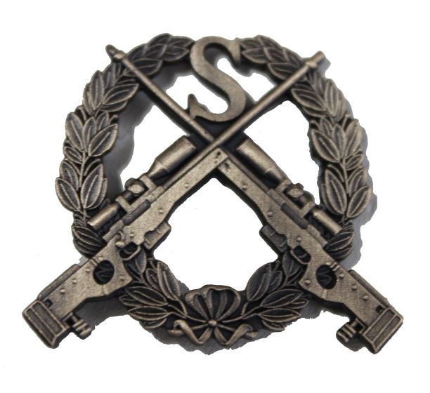 ssue Metal British Army Sniper Badge clear 