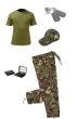 Kids Army Camo Pack 4 - Tshirt, Pants, Cap, Dog Tags and Camo Paint