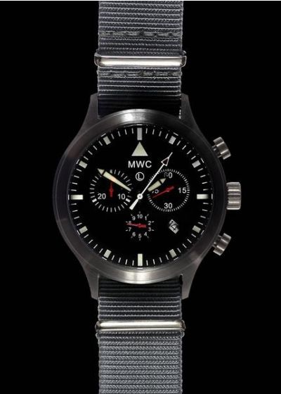 MWC MIL-TEC MKIV Stainless Steel Military Pilots Chronograph