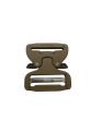 AustriAlpin 45mm / 1.75" Cobra Buckle - Coyote Brown - FY45CVF-XB - Female Fixed - Male Adjustable