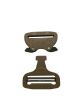 AustriAlpin 45mm / 1.75" Cobra Buckle - Coyote Brown - FY45CVF-XB - Female Fixed - Male Adjustable