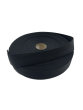 Black Herringbone V Twill 38mm / 1.5" Webbing
