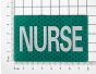 Green Reflective NURSE Patch – High-Visibility Velcro ID Badge for Medical Personnel (5cm x 8cm)