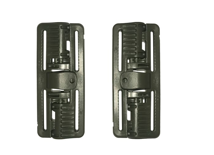 Pair of Olive Green ROC 80 - Rapid Open Connector closed