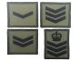 Velcro Olive Green Rank Patch ( Commando Style / Airborne Style ) All ranks - 5cm x 7cm