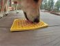SodaPup Lick Mat - Enrichment EMAT with Honeycomb Design - Small - Yellow