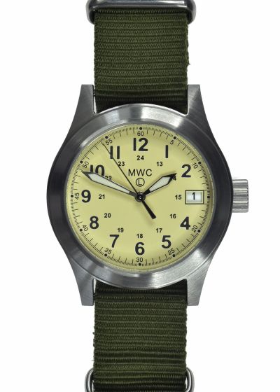 MWC Classic 100m Water Resistant Watch - Limited Edition with Cream Dial & 24 Jewel Automatic Movement