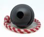 USA-K9 Magnum Black Stars and Stripes Ultra-Durable Rubber Chew Toy, Reward Toy, Tug Toy, and Retrieving Toy - Black