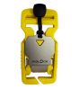 Yellow Fidlock V-Buckle - 25mm / 1" Split bar + Stainless Steel Pull Tab  (Pantone 107c)