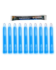 10 (TEN) - 8 Hour 6” Military ChemLight (15cm) Blue lightstick (Cyalume® Branded) 