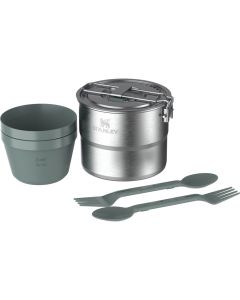 Stanley Wildfare Go Two Bowl Cook Set | 1.1L | 6-Piece | Shale + Charcoal
