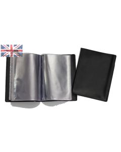 UKOM Black 40 page A5 Nyrex / Nirex Folder Document Holder