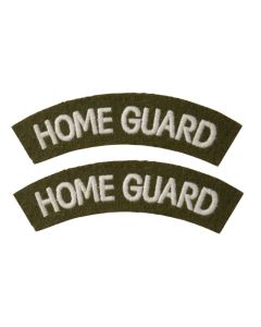 Home Guard Shoulder Titles (pair) Dads Army