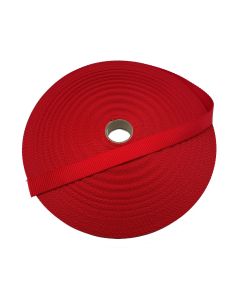 Orange 25mm / 1" Woven Polyester Webbing ST