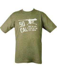 50 CAL T-Shirt Olive Green