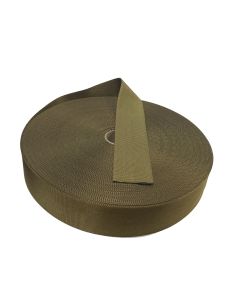 Coyote Brown 50mm / 2" Plain Weave Webbing  roll