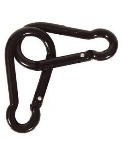 Clip Carabinas Pairs Black 8mm