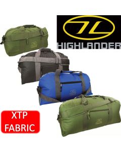 Highlander Cargo 30, 45, 65, 100 litre holdalls in Black , Blue and Olive Green