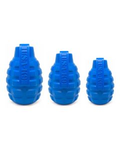 USA-K9 Grenade Durable Chew Toy & Treat Dispenser - Blue