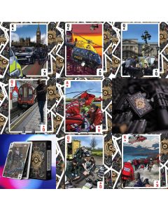 Quick Draw Card Company Blue Light Edition Emergency Services Playing Cards (100% UK Manufactured)