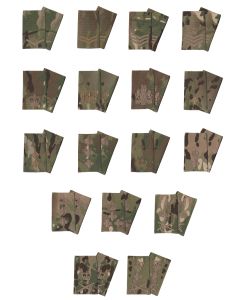 Bronze on Multicam / MTP Rank Slide Epaulette - (All Ranks)