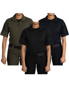 first-tactical-V2-Responder-shirt,-left-to-right,-OD-GREEN,-Black,-and-Midnight-Navy