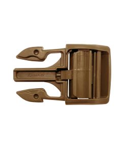 Duraflex Coyote Brown 25mm Mojave Side Squeeze with Autolock Male Half Buckle