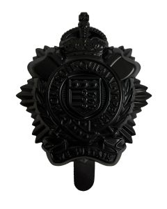 Royal Logistic Corps RLC OR's Metal Kings Crown Tactical Black Cap / Beret Badge