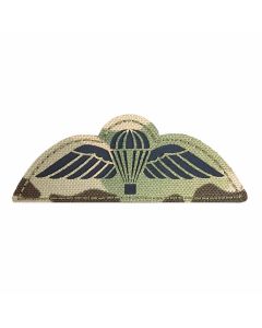British Army PARA Wings Patch – Laser Cut Airborne Forces Qualification Badge on MTP Camouflage