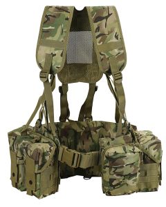 British Terrain Pattern MOLLE Airborne Webbing Front