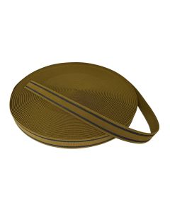 Polypropylene & Rubber 38mm / 1.5" Elasticated Non-Slip Grip Webbing (Coyote Brown)