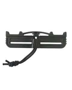 Duraflex Quick Release Buckle / Tubes V2 - Double Slot Male Only (Black)