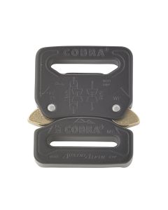 AustriAlpin 25mm / 1" Black Cobra Buckle - Male Fixed Female Fixed FC25KFF