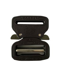AustriAlpin Matte Black Cobra Buckle - Male Adjustable, Female Fixed with XL Black Ears - FC38MVF-XB