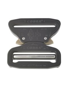 AustriAlpin 50mm 2" Black Cobra Buckle - Male Adjustable Female Fixed FC50KVF
